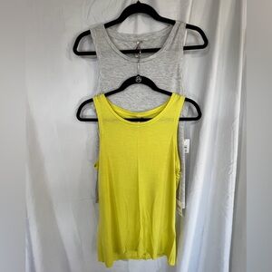 Bundle Banana Republic Retail Yellow and Gray Sleeveless Tops NWT